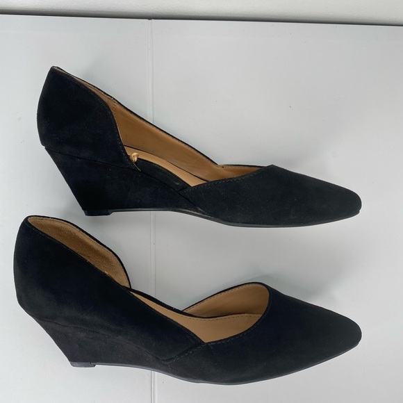 Express 6 Women's Classic Black Wedges - Picture 3 of 8